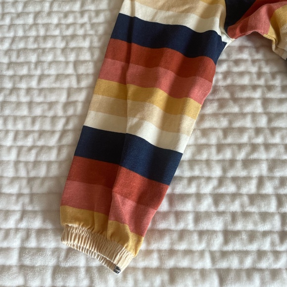 RUFFLE BUTTS DESERT HORIZON STRIPE FULL LENGTH ROMPER SIZE 18-24 MONTHS - Picture 5 of 11